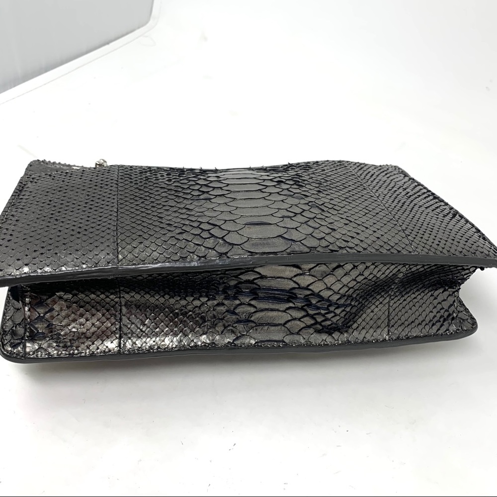 Michael Kors Collection Silver Python Handbag - image 4